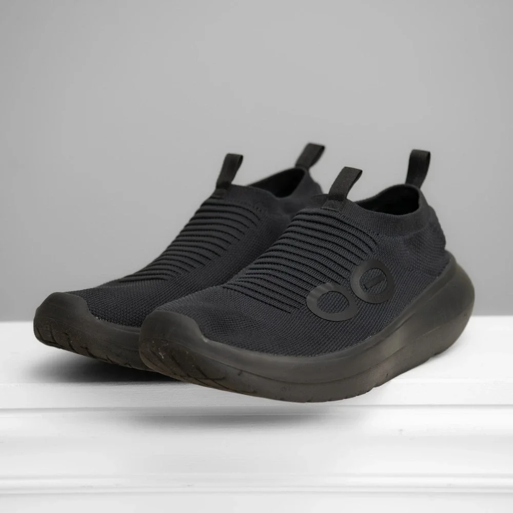 Oofos OOmy Zen Recovery Knit Shoes Mens 13 SlipOn Sneakers Athleisure Orthopedic